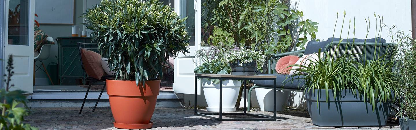 vibia campana terassentopf 80cm anthrazit